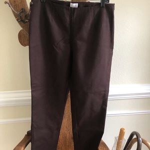 Chico’s chocolate brown straight leg pants EUC